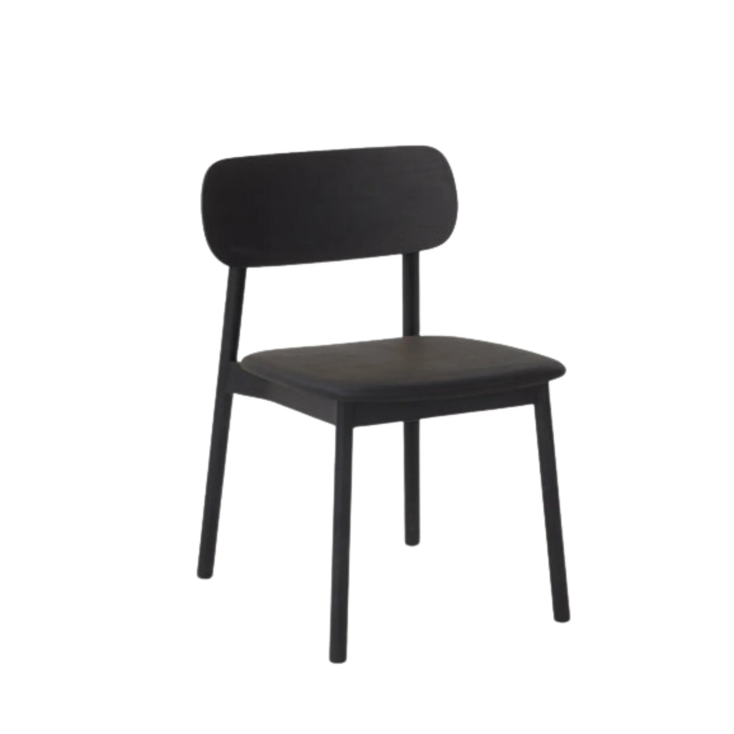 Radial Dining Chair - Leather/Black