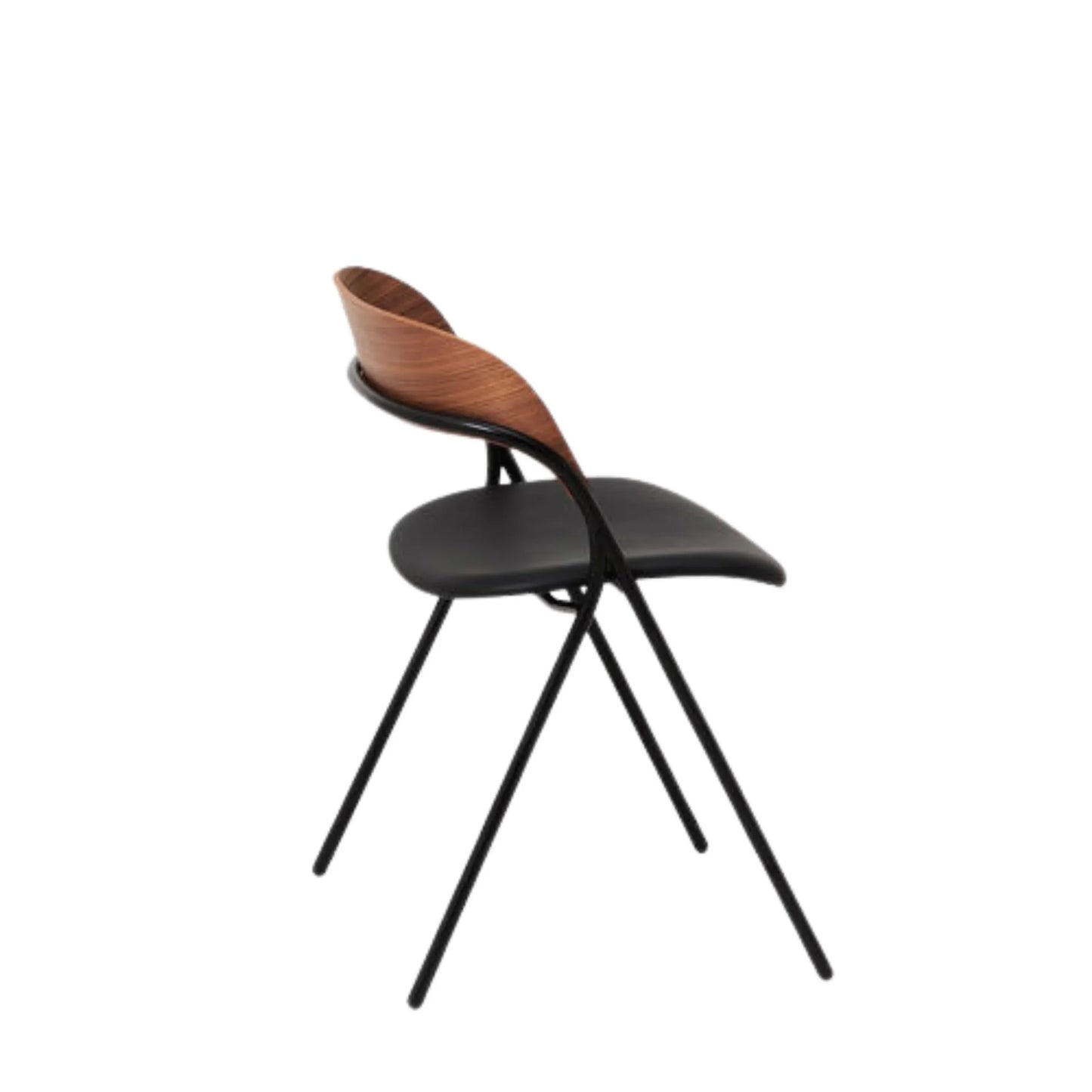 Trace Dining Chair - Leather/Walnut