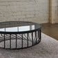 Helix Coffee Table - Black/Smoke