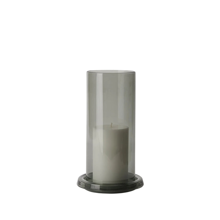 Cascade Hurricane Lamp Large - Smoke