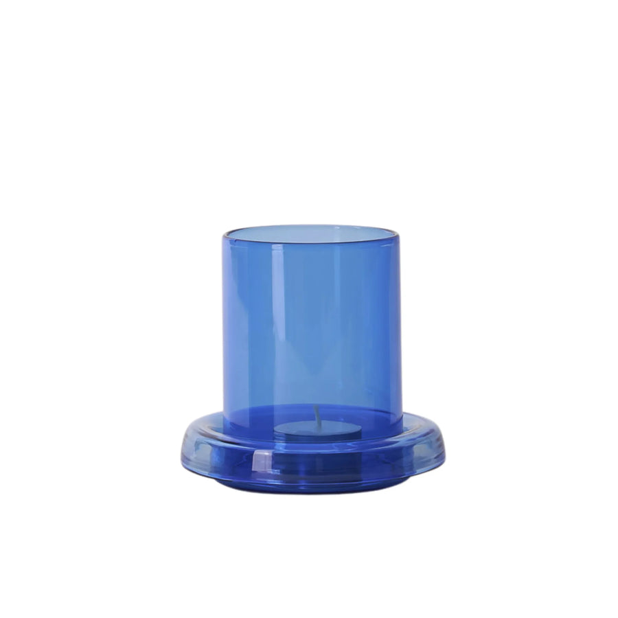 Cascade Hurricane Lamp Small - Cobalt