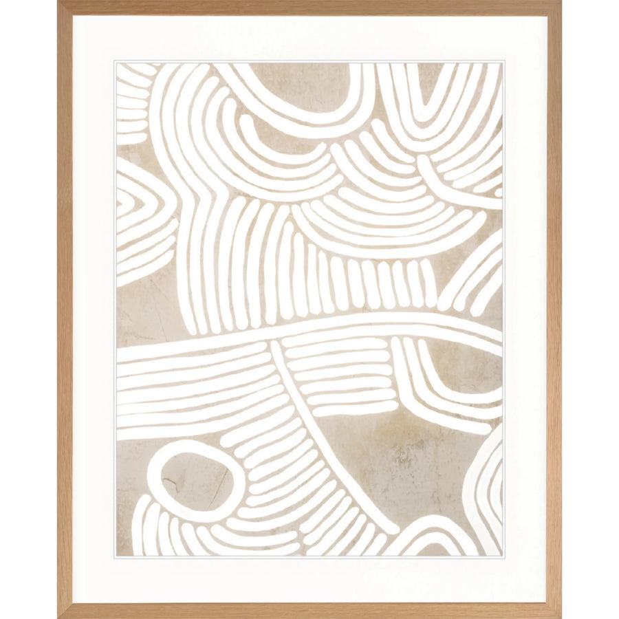 Call to Country II Print 87cm x 107.6cm Whitewash Oak Frame