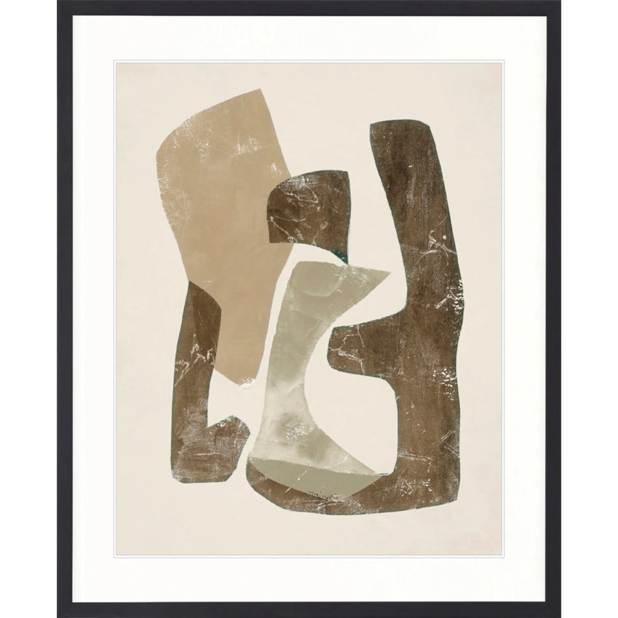 Clevedon Abstract V Print 63cm x 82cm Black Frame