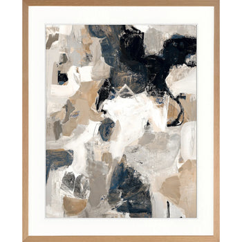 Darlana Abstract II Print 100cm x 140cm Whitewash Oak Frame