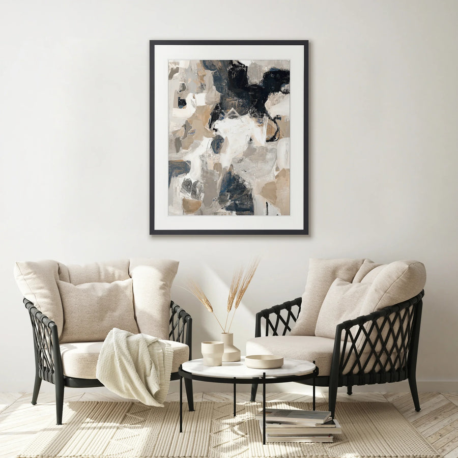 Darlana Abstract II Print 63cm x 82cm Black Frame