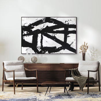 Solar Drift - Platinum Canvas Print 123cm x 183cm Black Frame