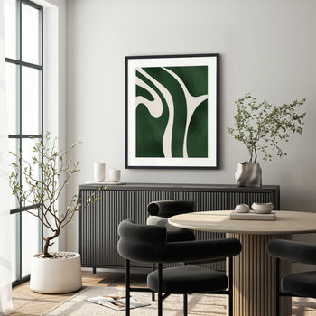 Linea Abstract I Print 100cm x 140cm Black Frame