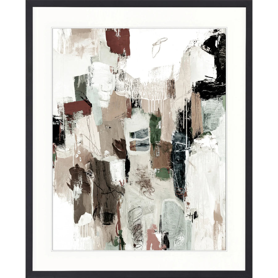 Ori Cubes III Print 63cm x 82cm Black Frame