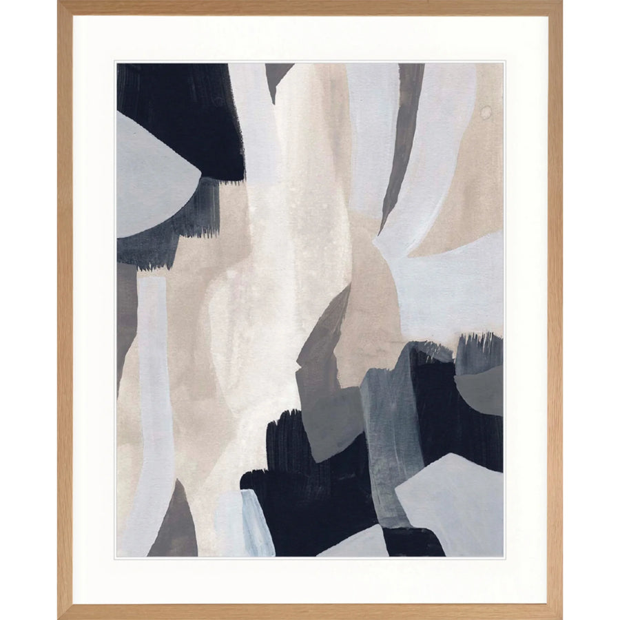 Havana Abstract II Giclee Print 87cm x 107.6cm Whitewash Oak Frame