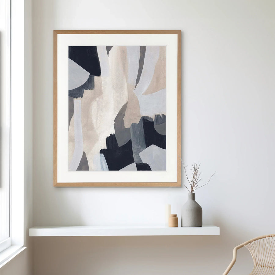 Havana Abstract II Giclee Print 100cm x 140cm Black Frame