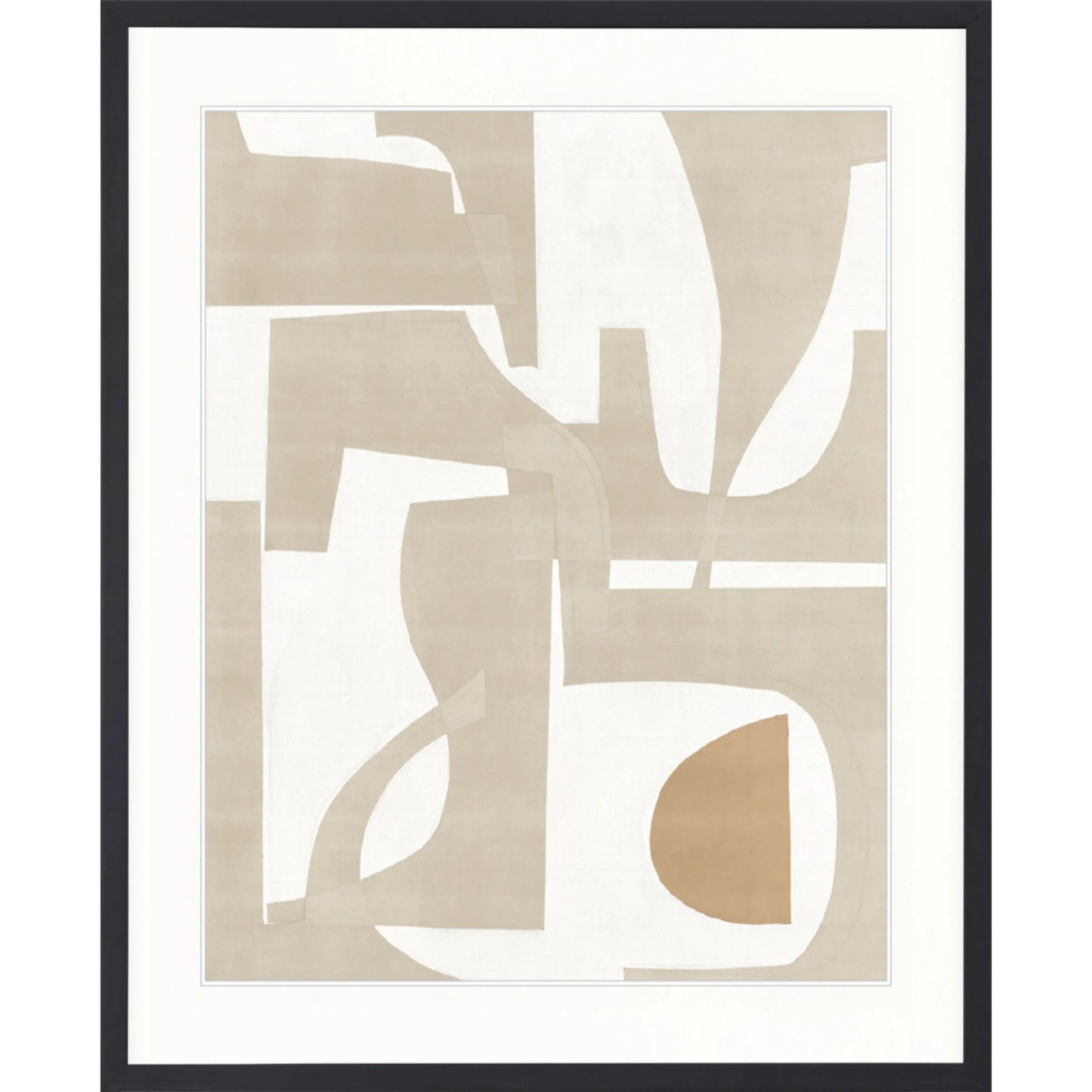 Desert Moon III Print 87cm x 107.6cm Black Frame