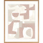 Desert Moon IV Print 87cm x 107.6cm Whitewash Oak Frame