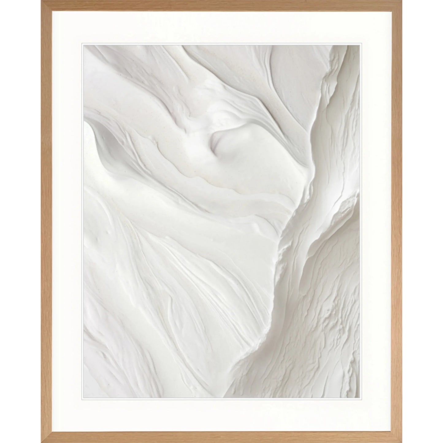 Suri I Print 63cm x 82cm Whitewash Oak Frame