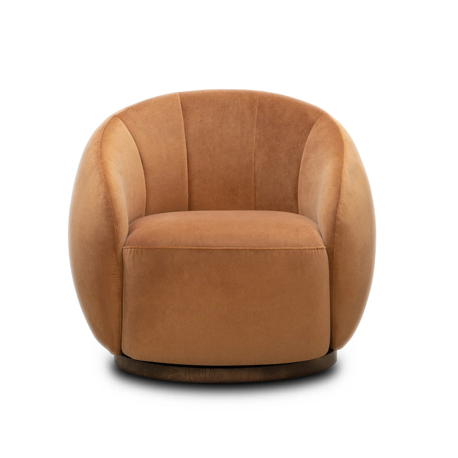 Lark Swivel Armchair - Opal Ochre