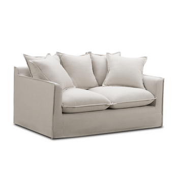 Juno Slipcover 2 Seater Sofa - Luna Oatmeal