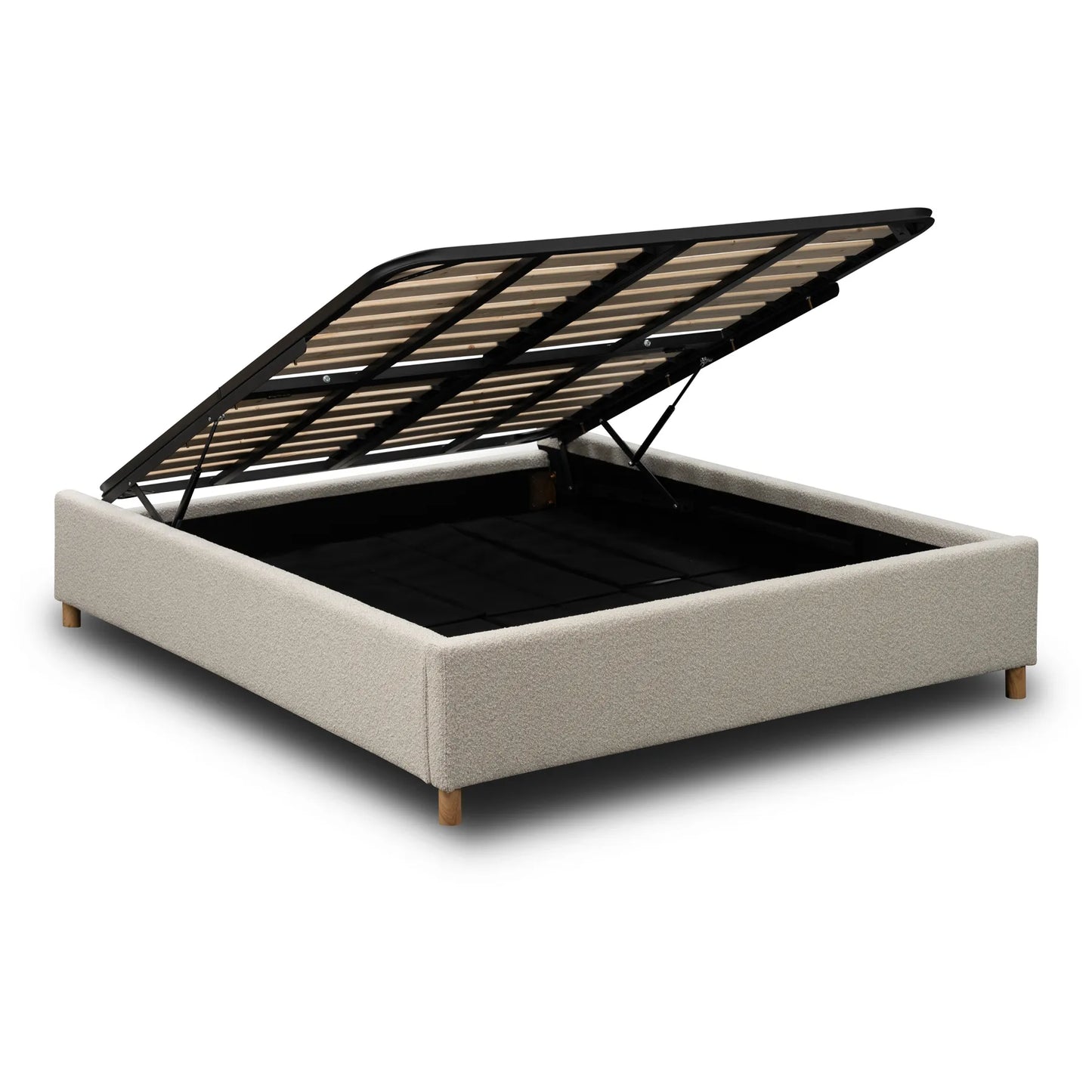 Aiden Queen Gaslift Bed Base - Copenhagen Grey