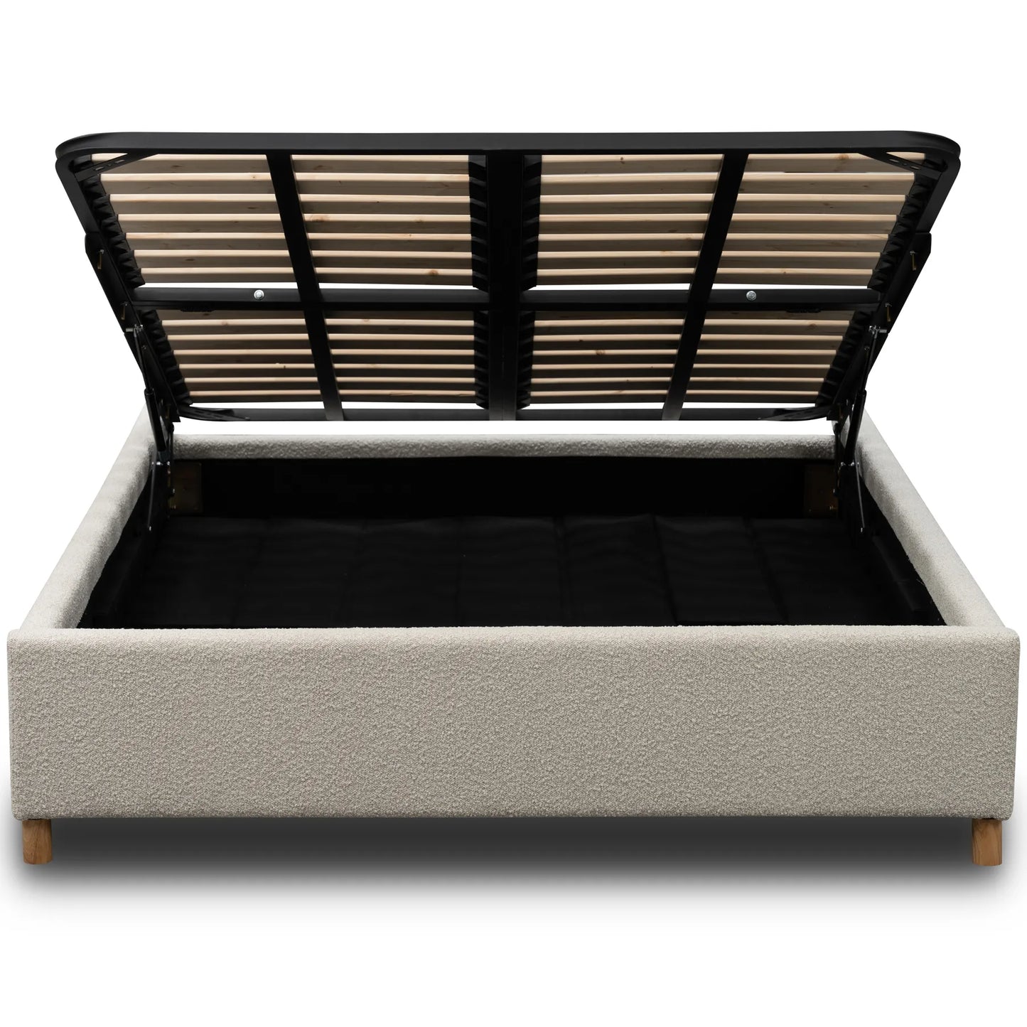 Aiden Queen Gaslift Bed Base - Copenhagen Grey