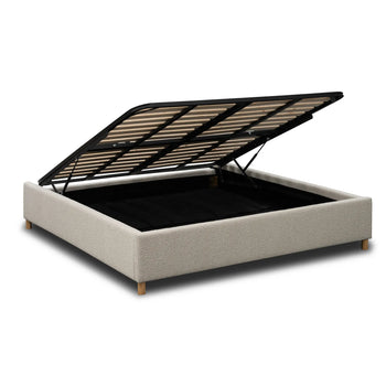 Aiden King Gaslift Bed Base - Copenhagen Grey