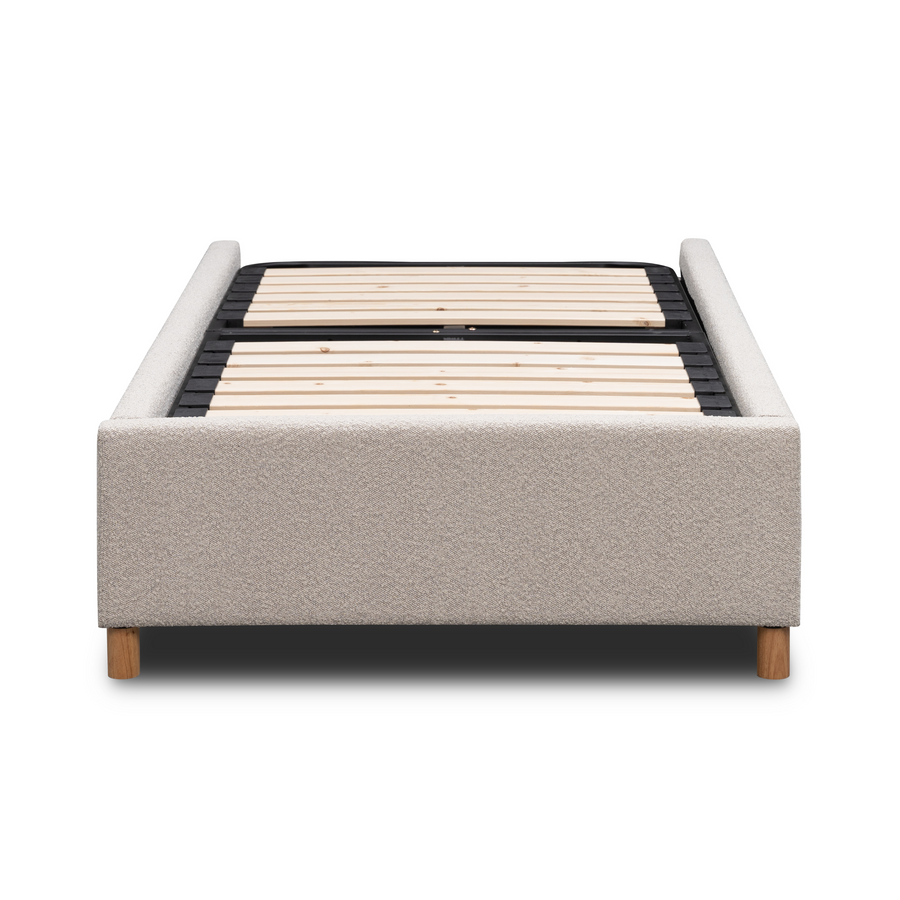 Kennedy Single Bed Base - Copenhagen Grey