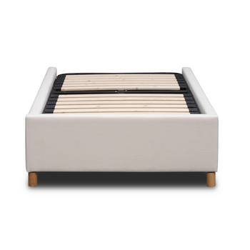 Kennedy Single Bed Base - Luna Ivory