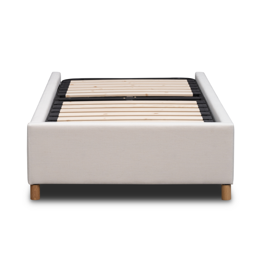 Kennedy Single Bed Base - Luna Ivory