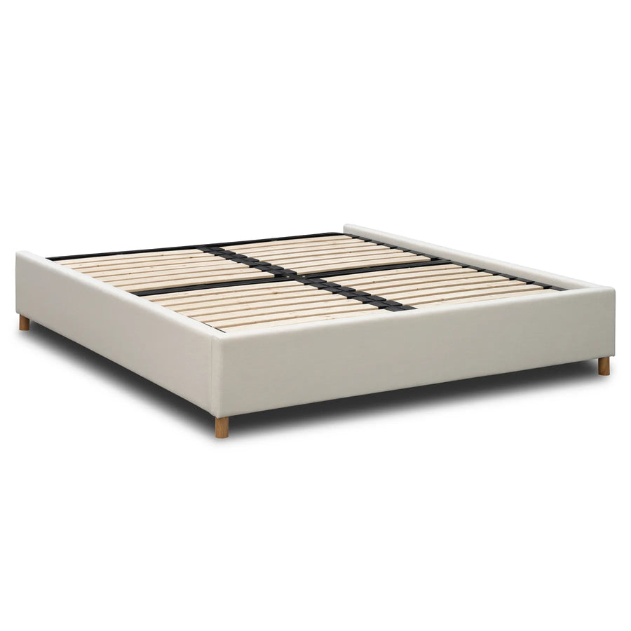 Kennedy King Bed Base - Luna Ivory