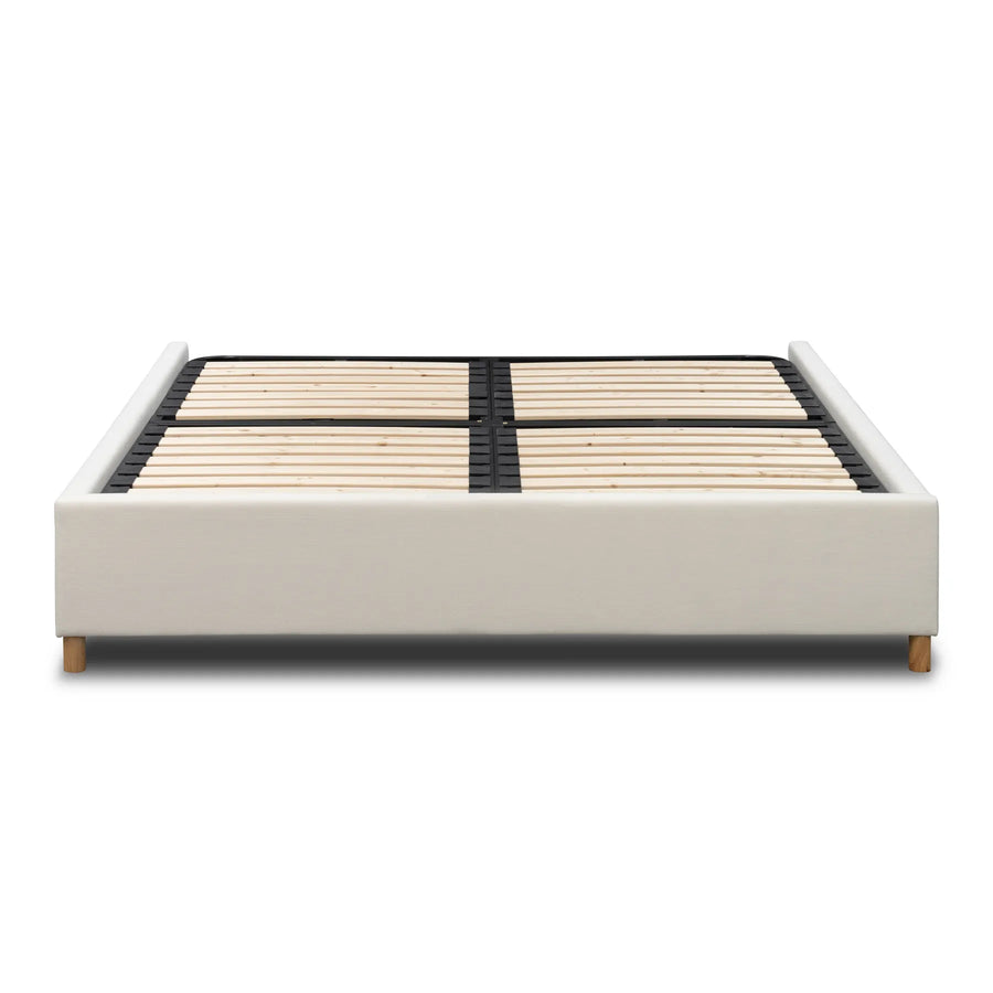 Kennedy King Bed Base - Luna Ivory