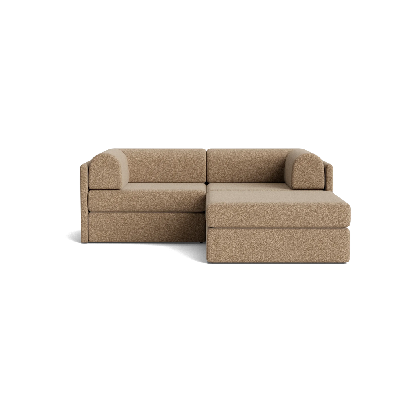 Addy 3 Seater Chaise Sofa - Copenhagen Espresso