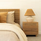 Linear Queen Bed - Oak