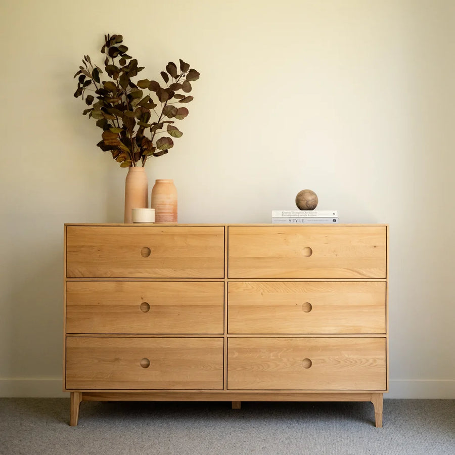 Ambience 6 Drawer Chest - Oak