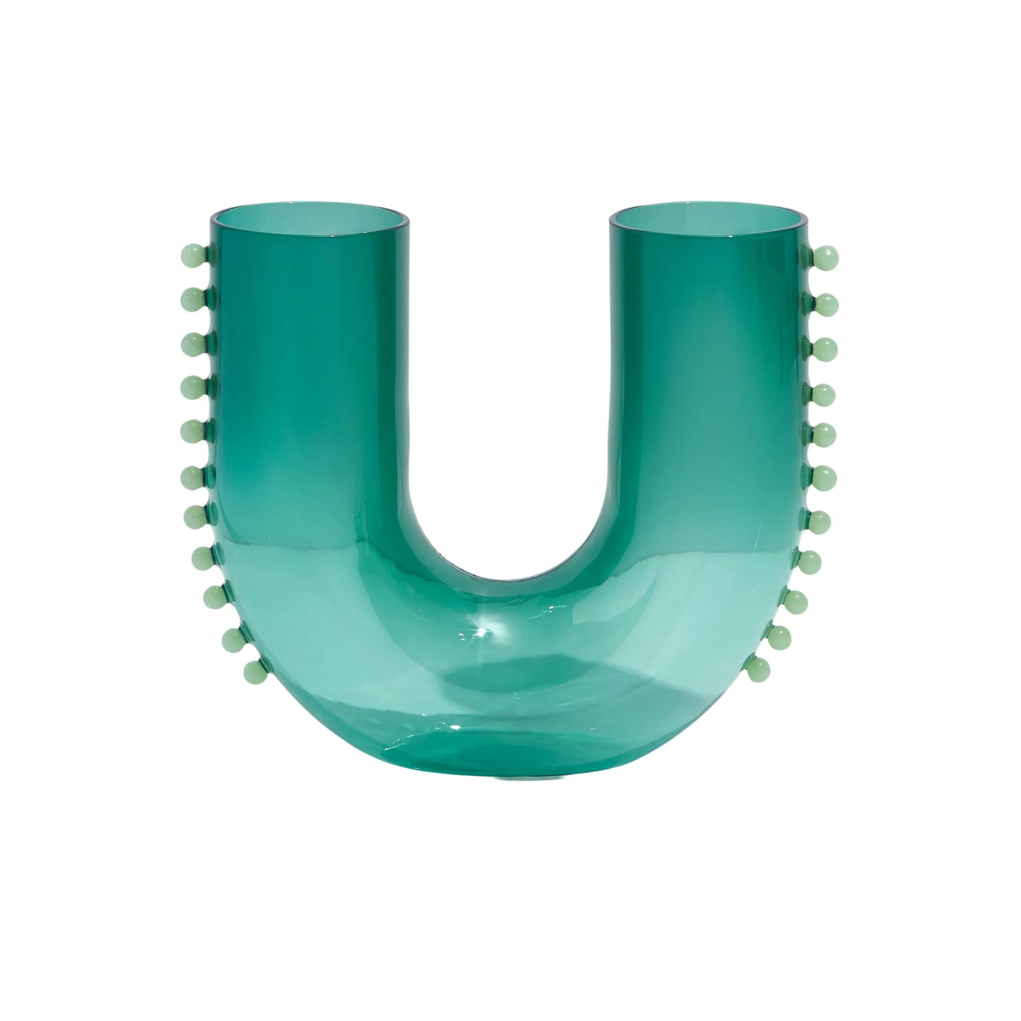 Pearl U Vase - Teal/Jade