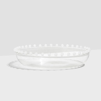 Pearl Serving Platter - Clear/White