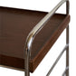 Flowing 2 Shelf Trolley - Brown/Black