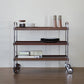 Flowing 3 Shelf Trolley - Brown/Black