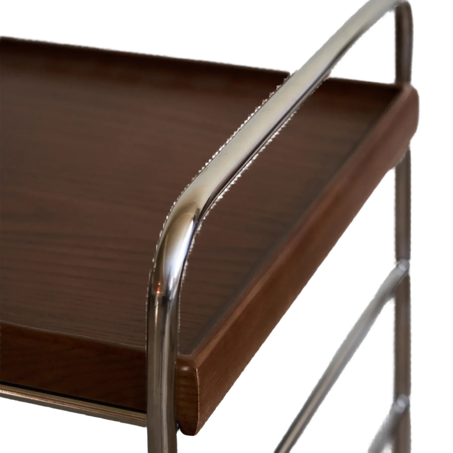 Flowing 3 Shelf Trolley - Brown/Black