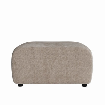 Plum Ottoman - City Almond