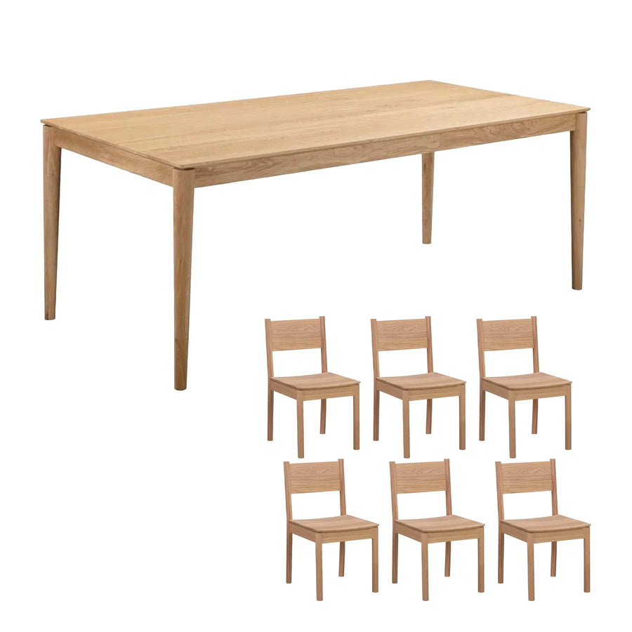 Gather Solid Wood Dining Package - 200cm