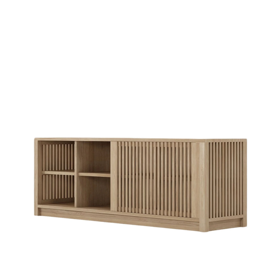 Ray Open Low Sideboard - Oak