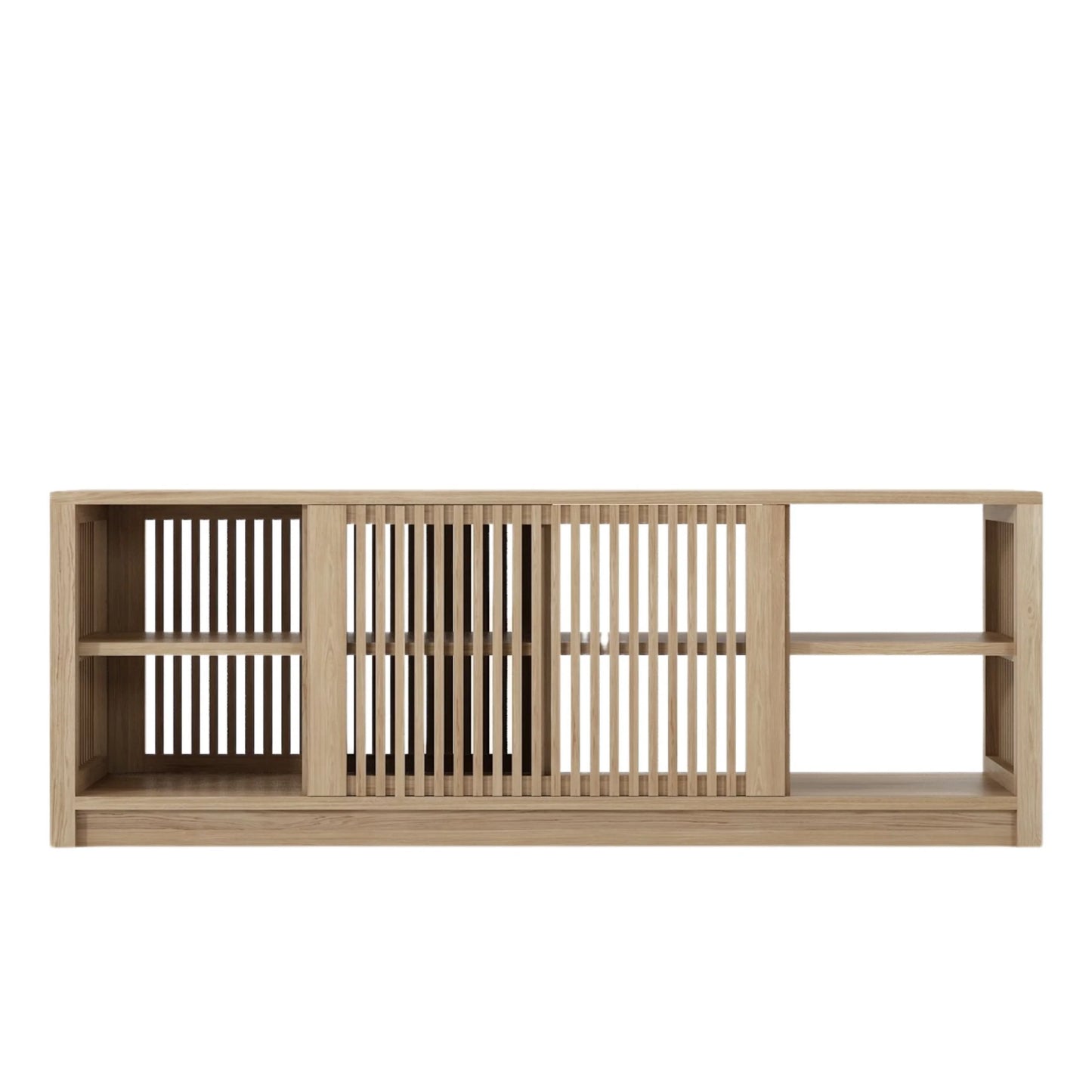 Ray Open Low Sideboard - Oak