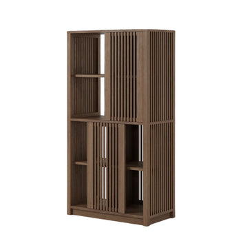 Ray Open Tall Cabinet - Teak