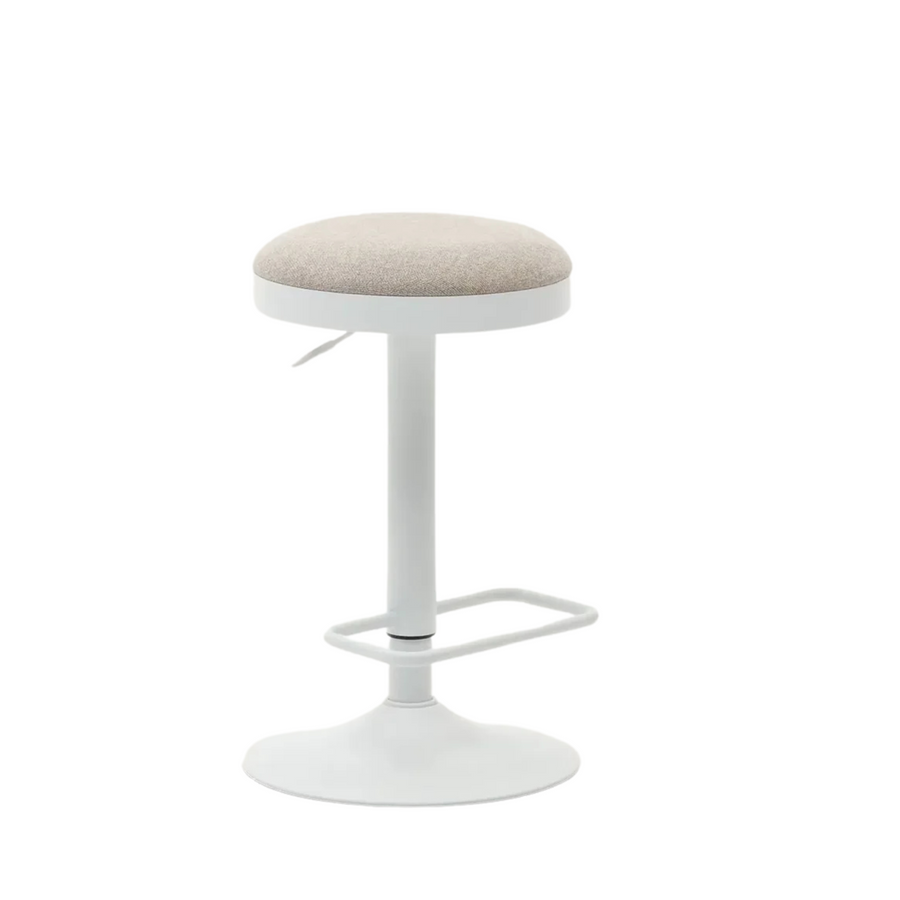 Zaib Bar Stool - Beige / White