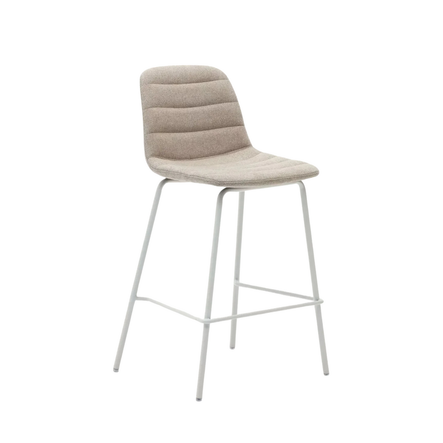 Zunilda Bar Stool - Beige / White