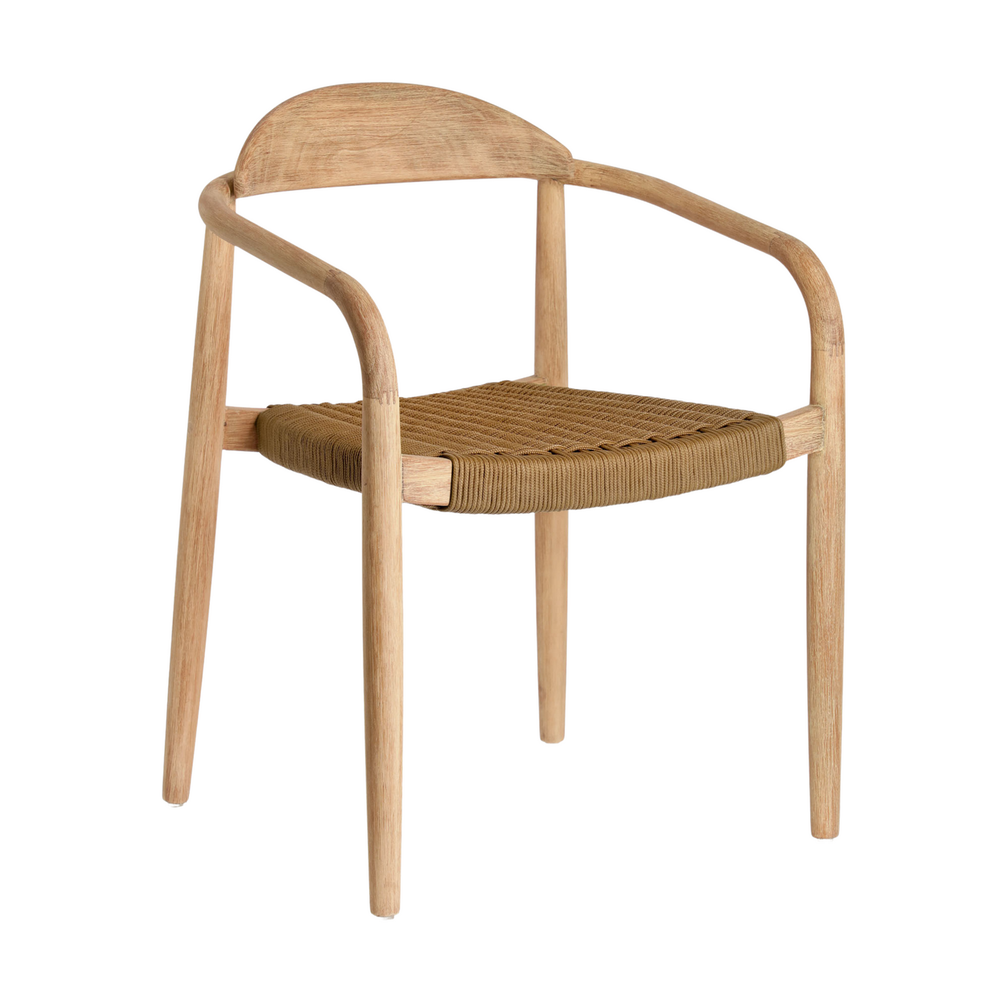 Nina Outdoor Dining Chair - Timber/Beige Rope