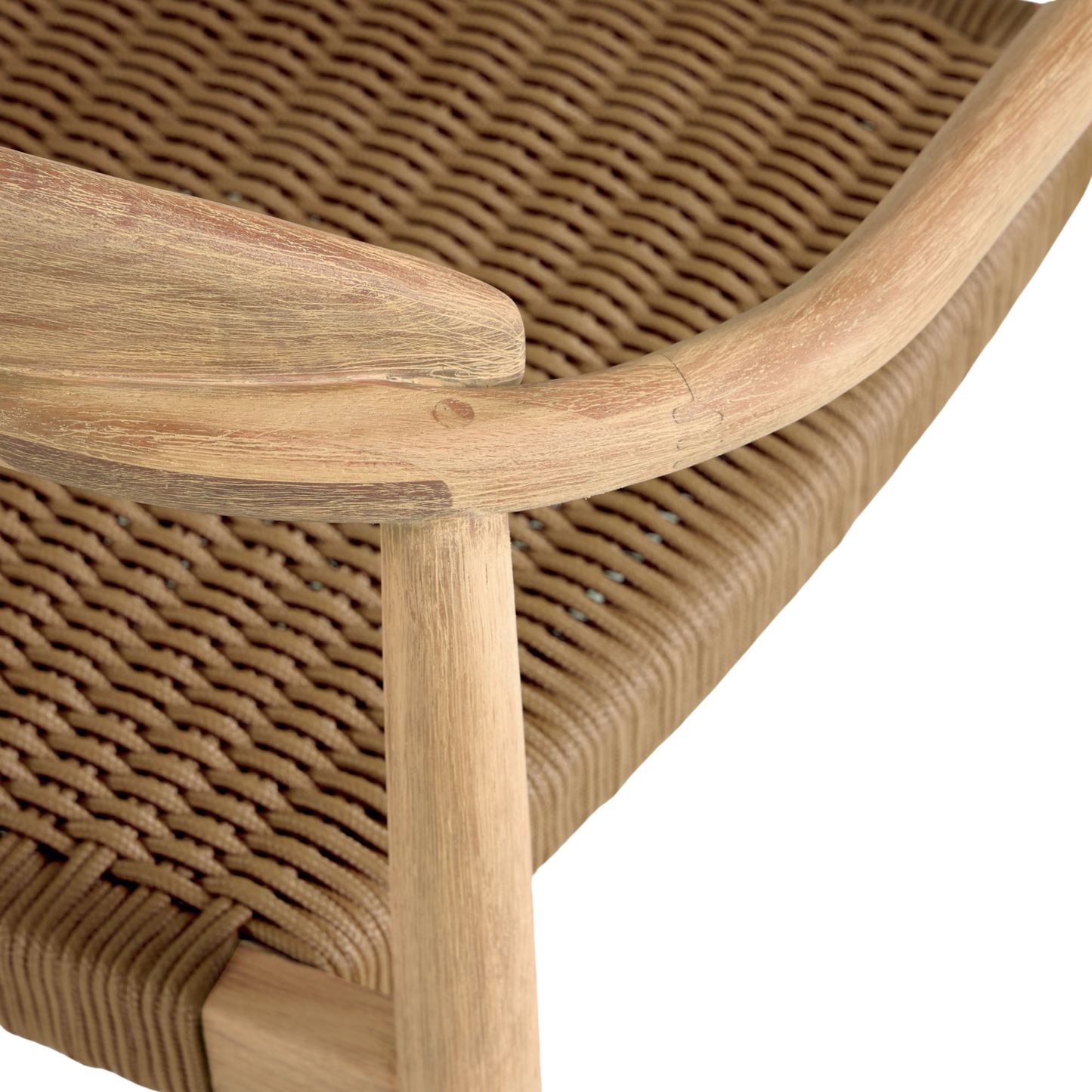 Nina Outdoor Dining Chair - Timber/Beige Rope