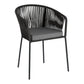 Yanet Outdoor Dining Chair - Dark Grey