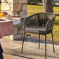 Yanet Outdoor Dining Chair - Dark Grey