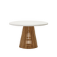 Alcaufar Outdoor Dining Table 120cm - White