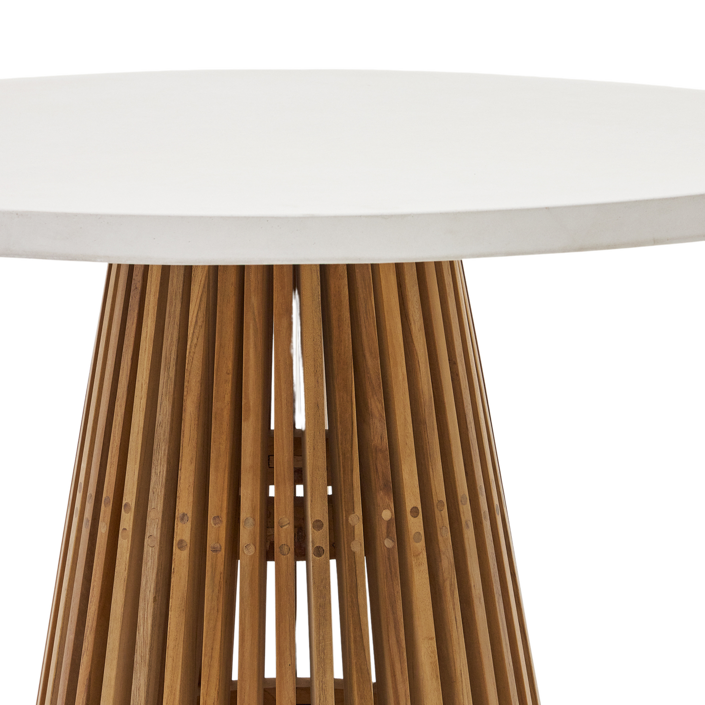 Alcaufar Outdoor Dining Table 90cm - White