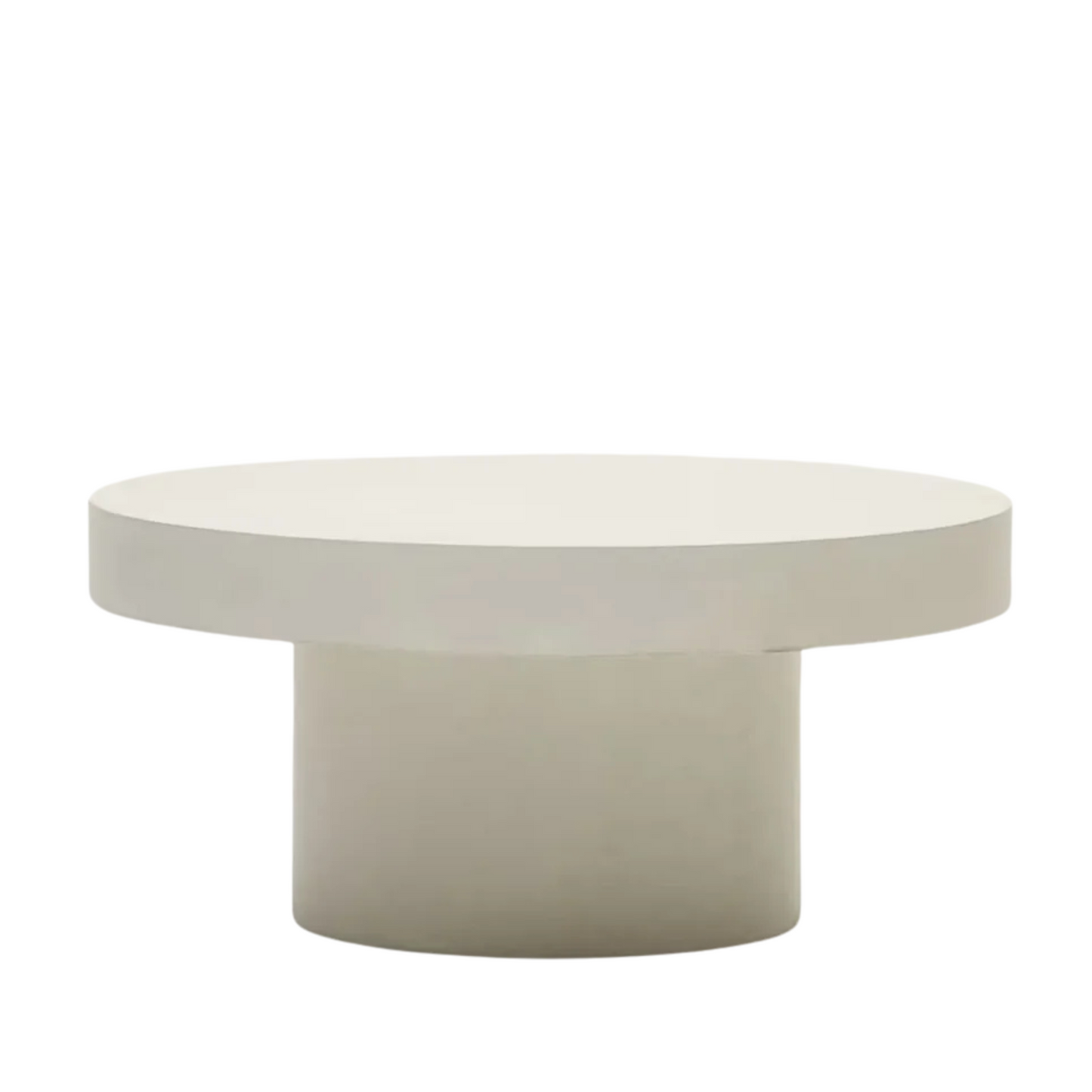 Aiguablava Outdoor Round Coffee Table 90cm - White