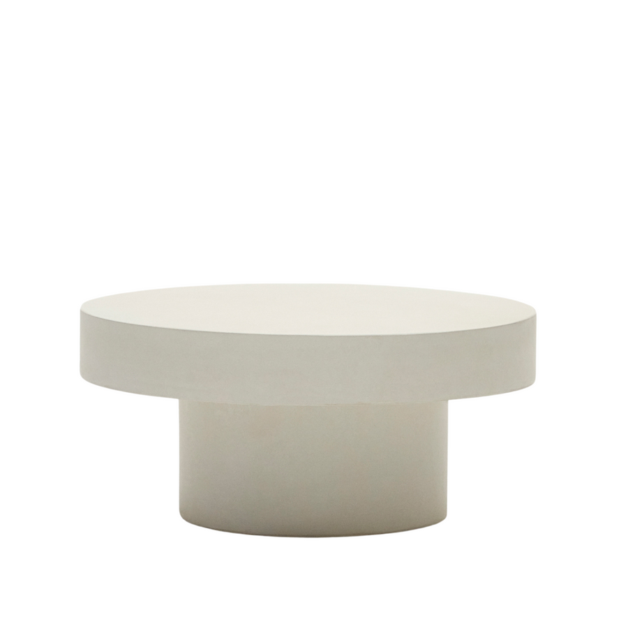 Aiguablava Outdoor Round Coffee Table 66cm - White